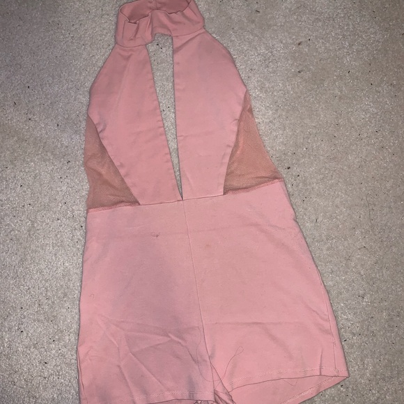 Halter Romper Fashion Nova- worn once size large - Picture 2 of 2